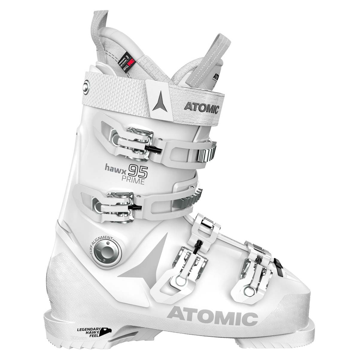  Scarpone sci Atomic Hawx Prime 95W da donna (Colore: bianco silver, Taglia: 23/23.5) 