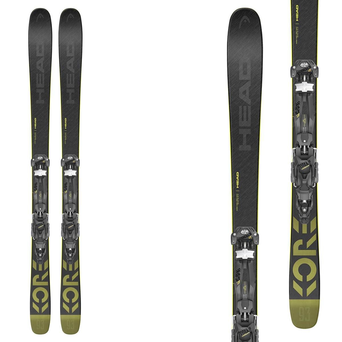 Sci Head Kore 93 con attacchi Gw 13 (Colore: grigio giallo, Taglia: 189)