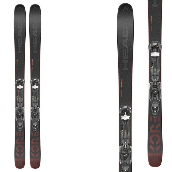 Ski Head Kore 99 gris avec fixations ATTACK² GW 13