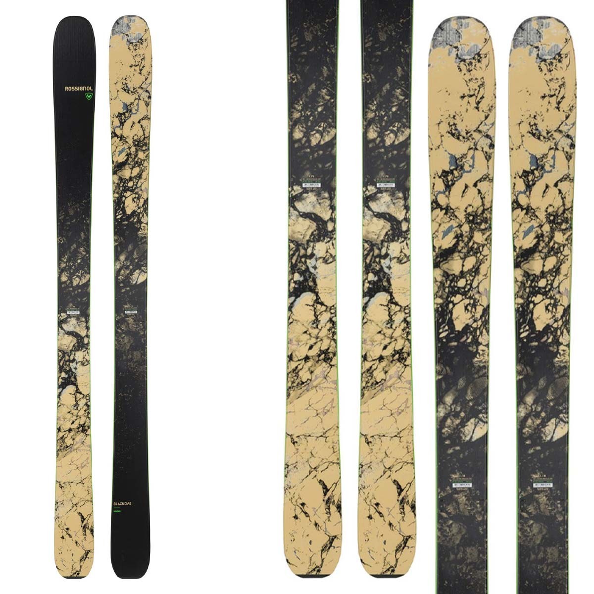 Sci freeride Rossignol Blackops Sender (Colore: nero-verde, Taglia: 178)