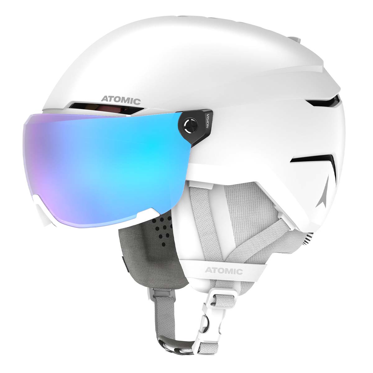 Ski helmet with integrated visor Visor Stereo Atomic Savor Winter 2021 EN