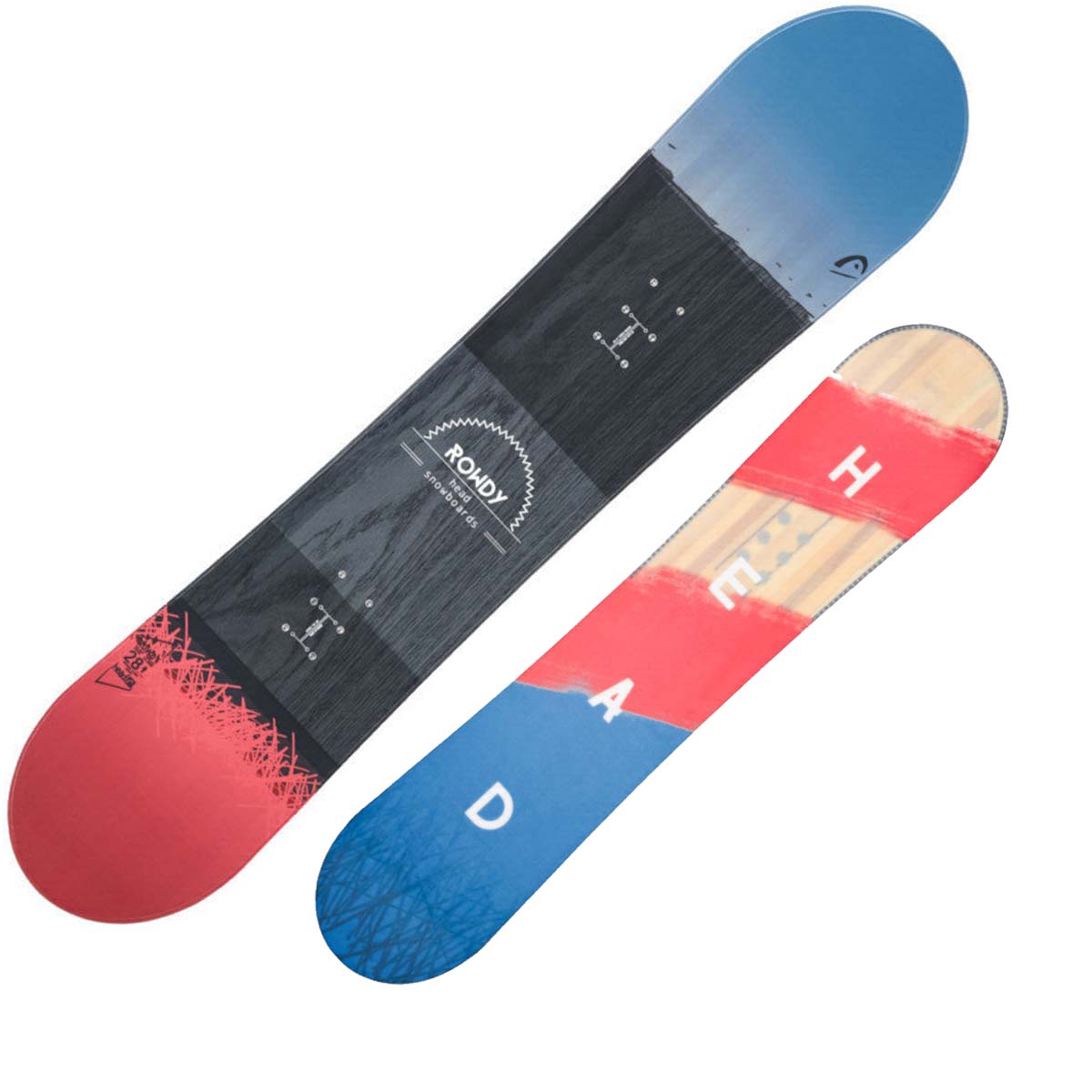 Snowboard Head Rowdy da bambino (Colore: nero azzurro rosso, Taglia: 128)