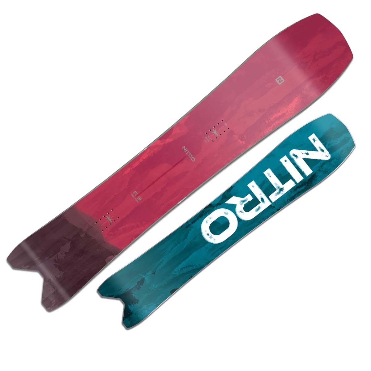 Snowboard Nitro Squash rental (Colore: fantasia, Taglia: 159)