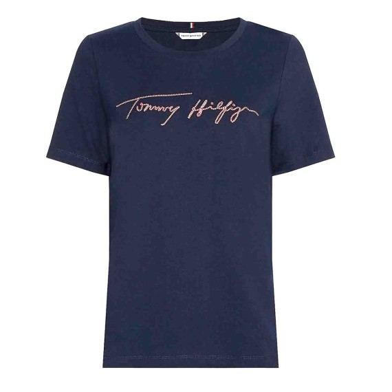 Camiseta Tommy Hilfiger Regular Script Open TOMMY HILFIGER Camiseta