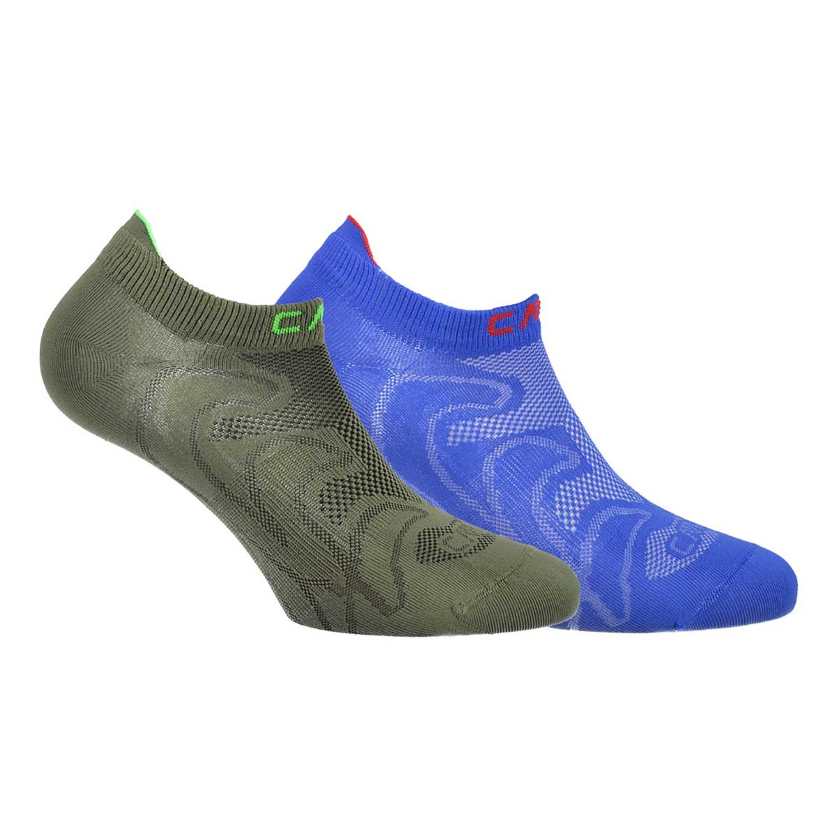 Calze Cmp ultralight (Colore: avocado-blu elettrico, Taglia: 34/36)
