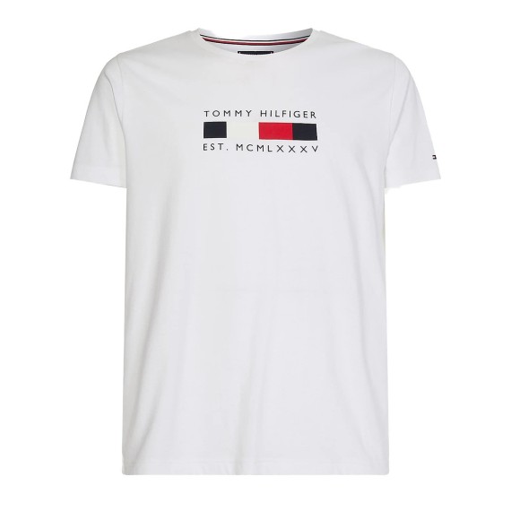 Camiseta Tommy Hilfiger Logo Stripe
