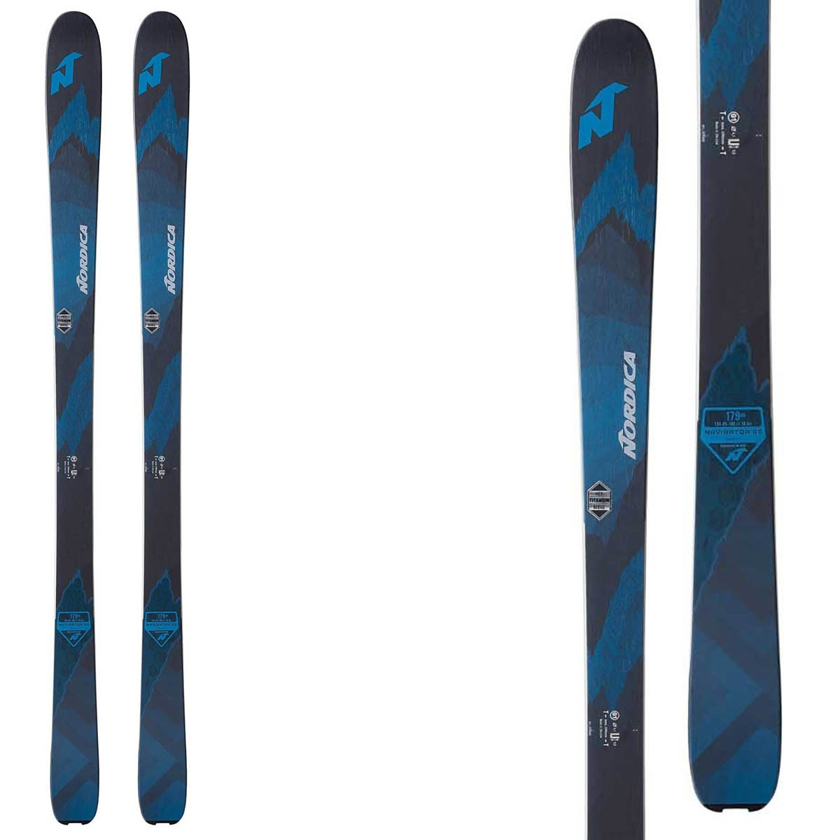 Sci Nordica Navigator 85 flat (Colore: azzurro, Taglia: 179)