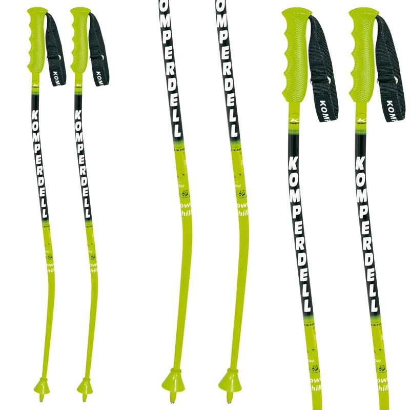 Bastoni sci Komperdell Nt Super G JR (Colore: verde-nero, Taglia: 90)