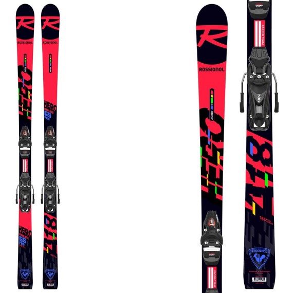 Ski Rossignol Hero Athlete GS Pro R21 Pro avec fixations Spx 10 B73 Black Icon ROSSIGNOL
