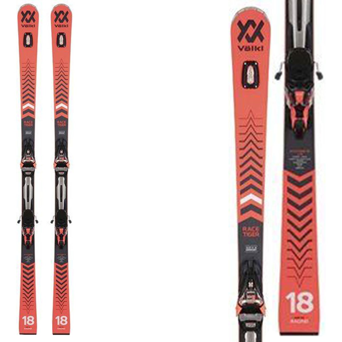 Sci Völkl Racetiger GS con attacchi RMotion2 12 GW (Colore: nero-rosso, Taglia: 170)