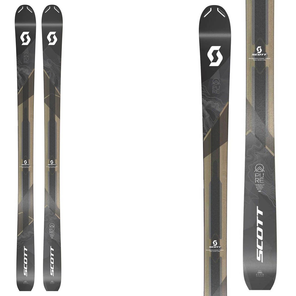 Sci Scott Pure Pro 109 TI (Colore: nero marrone, Taglia: 182)