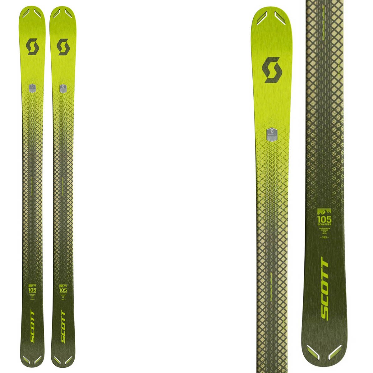 Sci Scott Scrapper 105 (Colore: nero verde, Taglia: 183)