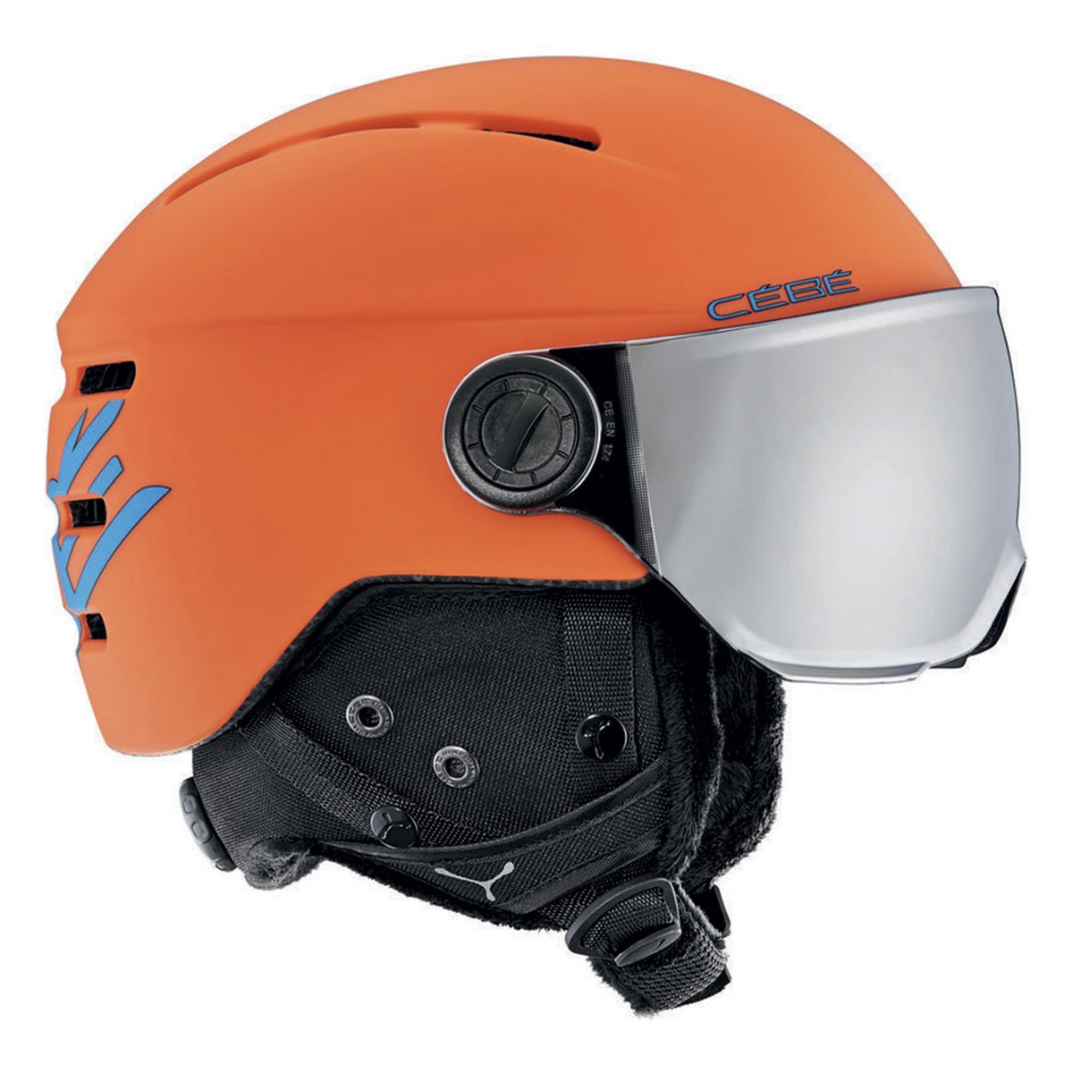 Casco sci Cebé Fireball Junior (Colore: matte orange-blue, Taglia: 49-54)