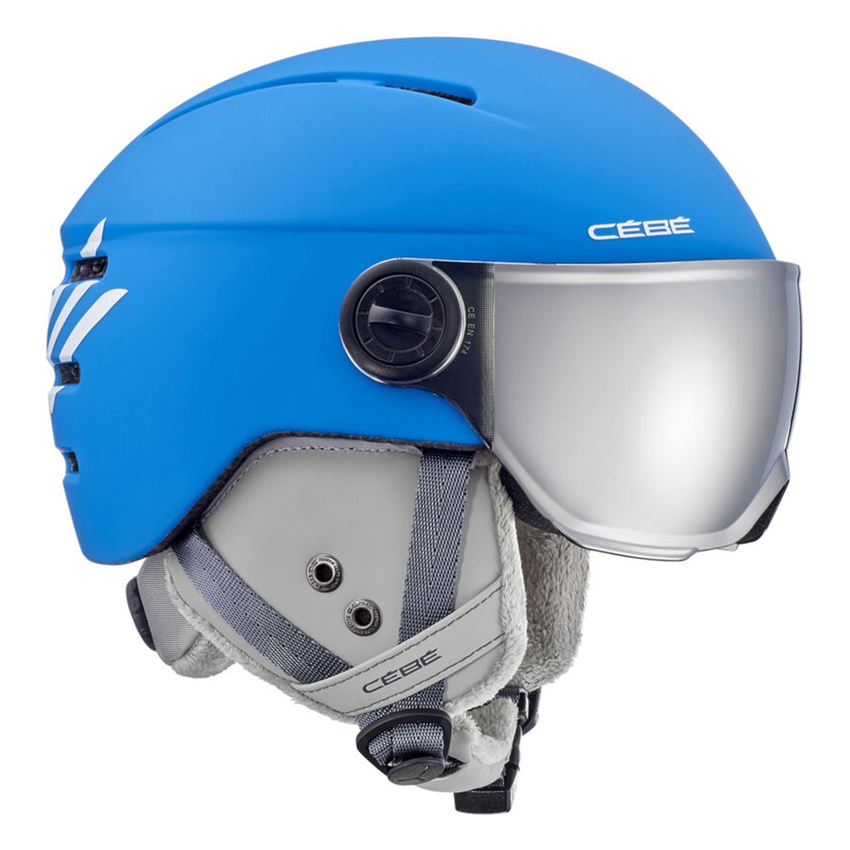 Casco sci Cebé Fireball Junior (Colore: matte blue-white, Taglia: 51-53)