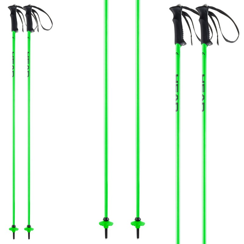 ski poles Head Classic Neon green