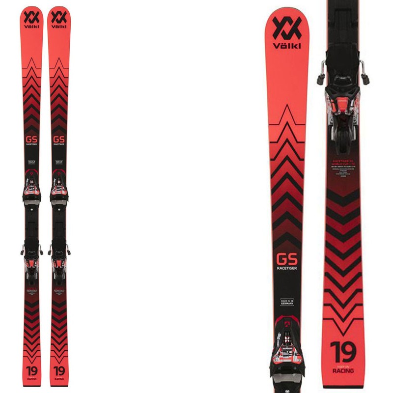 Ski Volkl Racetiger GS R JR w plaque S avec fixations Race 8 VOLKL