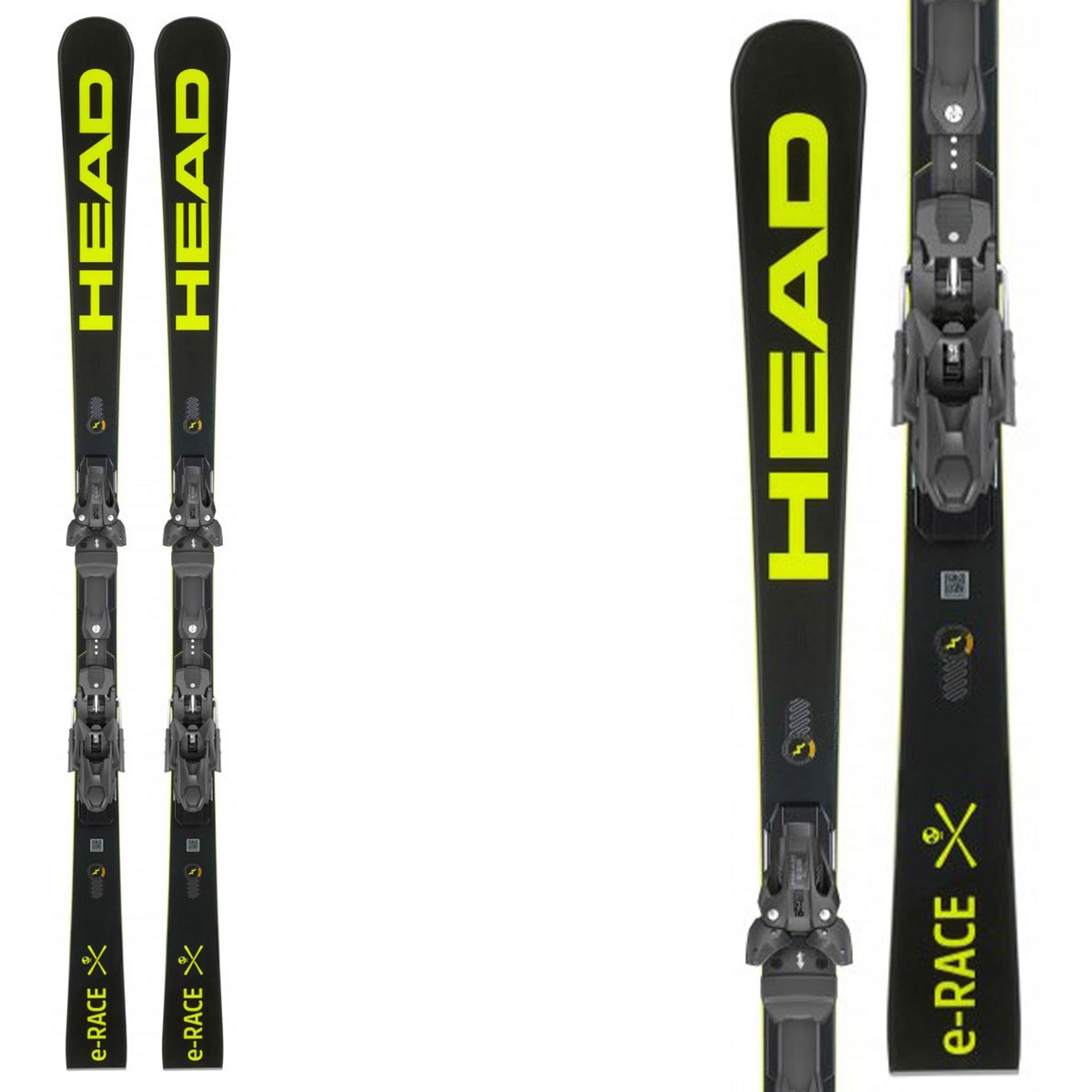 Sci Head WC Rebels e-Race SW RP Evo 14 con attacchi Freeflex ST 14 (Colore: nero giallo, Taglia: 180)