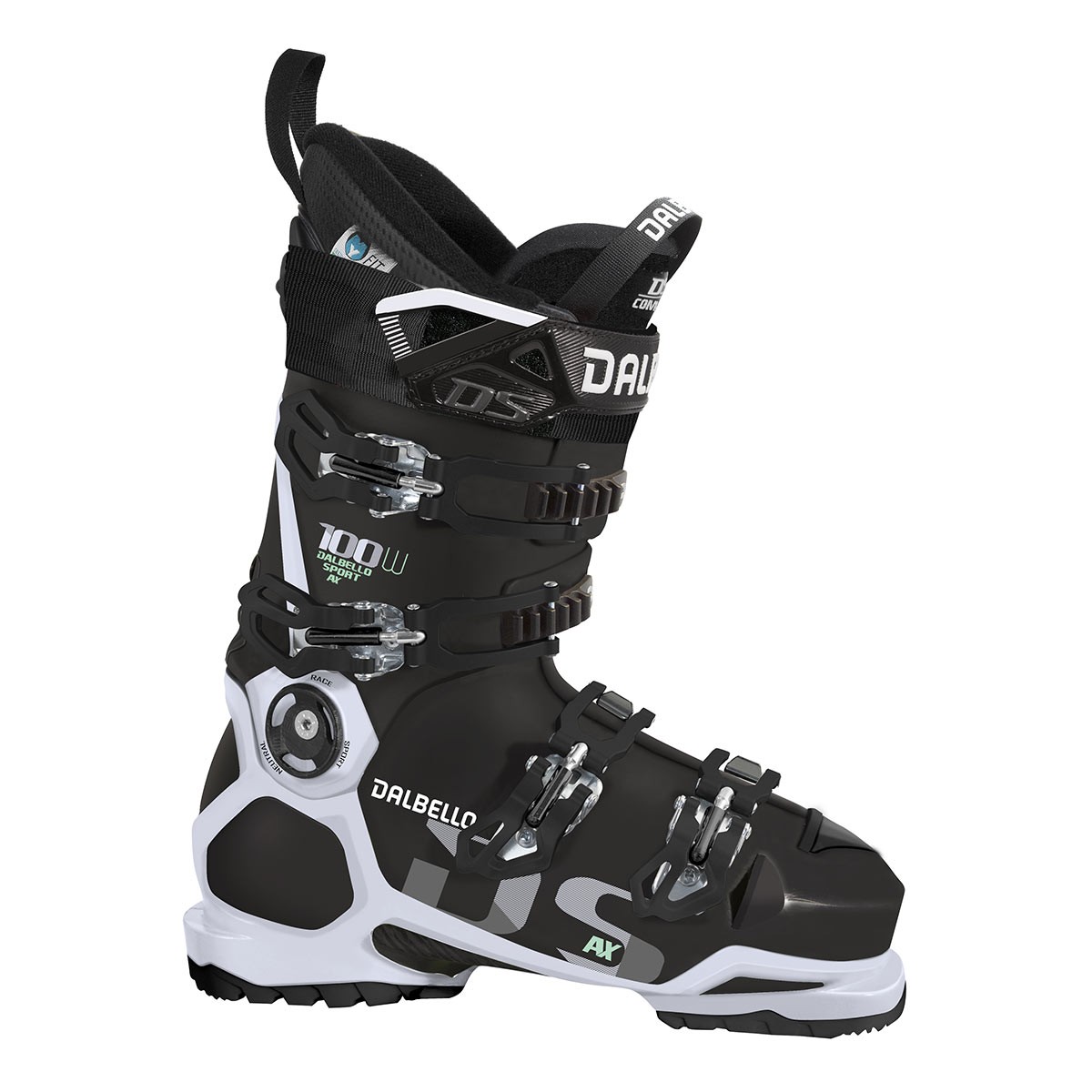 Scarponi sci Dalbello DS AX 100 W (Colore: black-white, Taglia: 23)