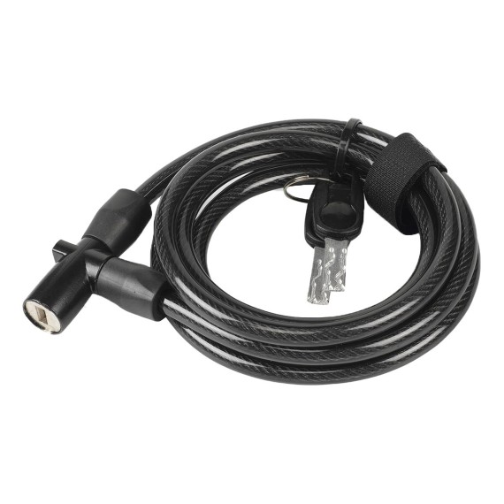 Cadenas avec câble spiralé XLC LO-L14 XLC Divers accessoires Cadenas avec câble spiralé XLC LO-L14 XLC Divers accessoires