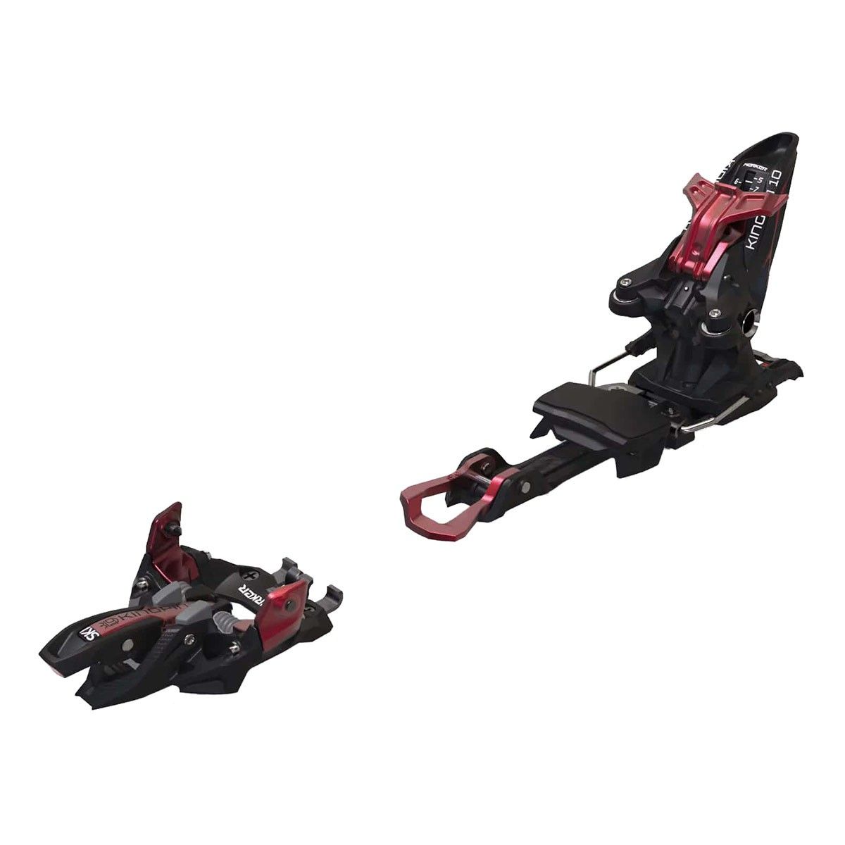 Attacchi sci alpinismo Marker Kingpin 10 100-125 (Colore: nero rosso, Taglia: UNI)