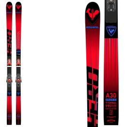 Sci Rossignol Hero Athlete Fis Gs Factory R22 con attacchi Px 18 Hot Red