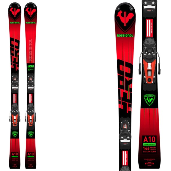 Ski Rossignol Hero Athlete SL Pro R21 Pro avec fixations NX 10 Hot Red ROSSIGNOL