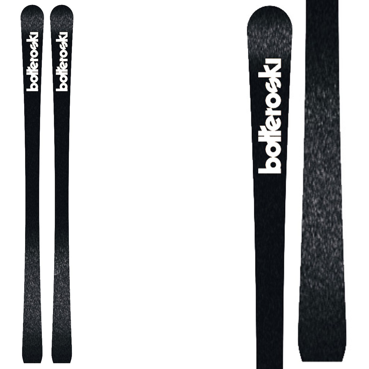  Sci Bottero Ski Elite Promo con attacchi V412 con piastra WC Air Soft Aso 10 (Colore: nero-bianco, Taglia: 174) 