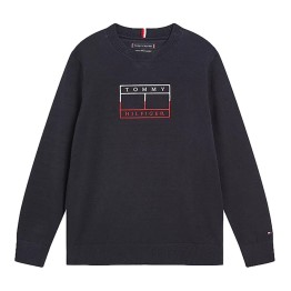 Felpa Tommy Hilfiger Embroidered Flag Junior