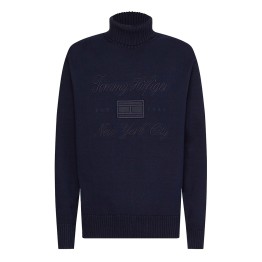 Tommy Hilfiger Relaxed Fit Logo Col roulé