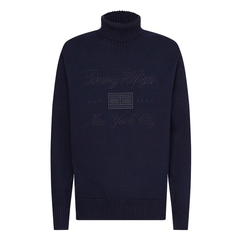 Turtleneck Tommy Hilfiger Relaxed Fit Logo TOMMY HILFIGER Prendas de punto