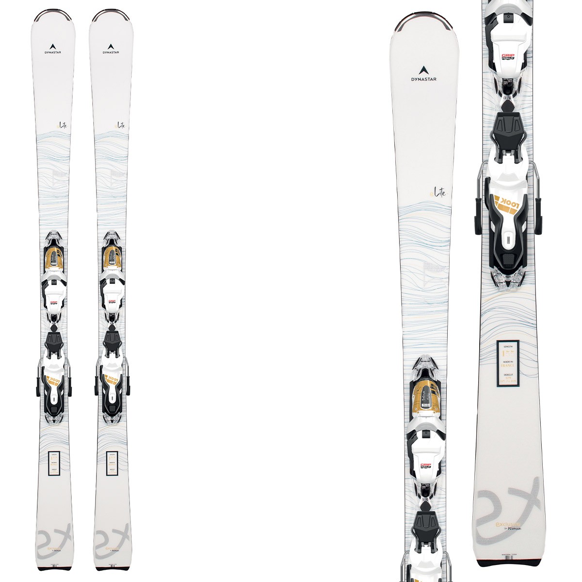 Sci Dynastar E Lite 5 con attacchi Xpress 11 (Colore: bianco, Taglia: 162)