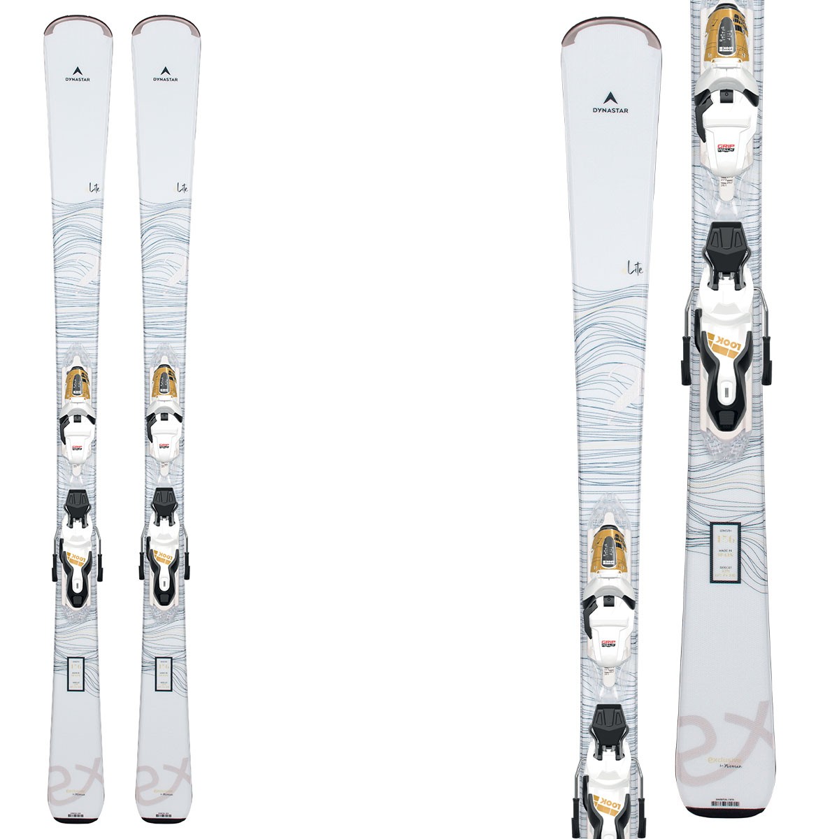 Sci Dynastar E Lite 2 con attacchi Xpress 10 (Colore: bianco, Taglia: 156)