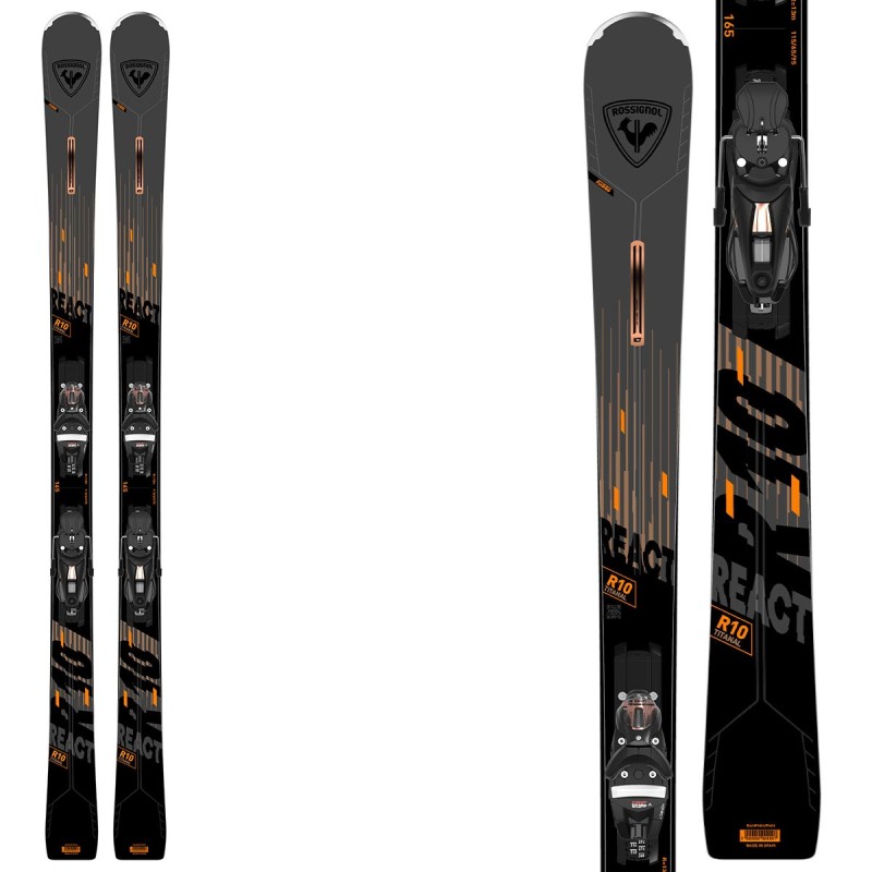 Ski Rossignol React 10 TI avec fixations NX12 Konect ROSSIGNOL All mountain