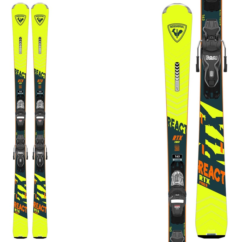 Rossignol React RTX ski with Xpress 10 bindings