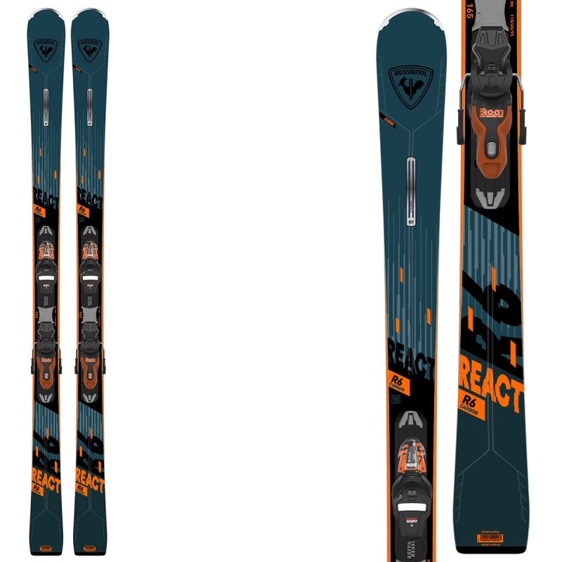 Sci Rossignol React 6 CA con attacchi Xpress 11