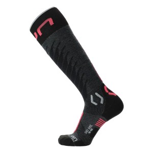 Chaussettes De Ski UYN One Merino - Femme - Technologie ZEROCUFF Sans Bord - Laine Mérinos Et NATEX - Protection Et Thermorégulation
