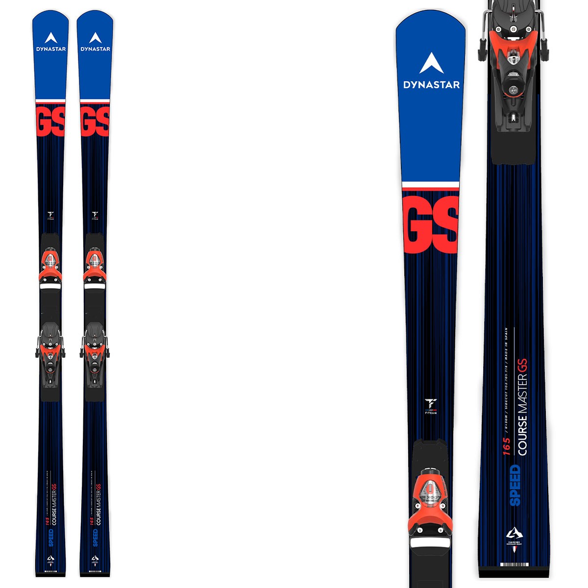 Sci Dynastar Speed Course Master GS R22 con attacchi Spx 15 Rockerace Hot Red (Colore: Blu Nero, Taglia: 173)