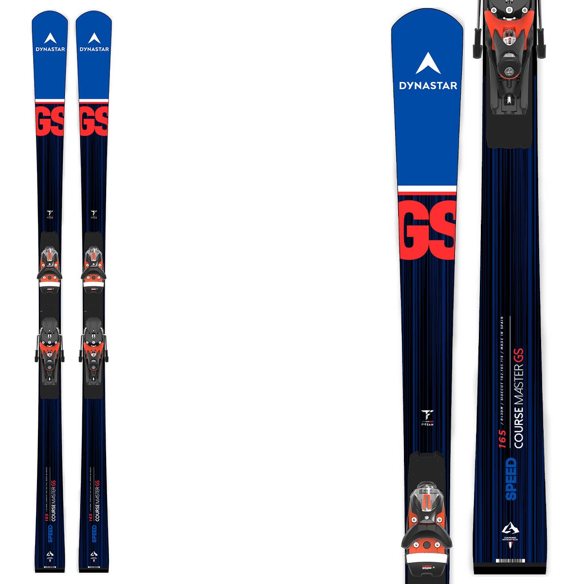 Sci Dynastar Speed Course Master Gs R22 con attacchi Spx 12 Hot Red (Colore: NERO BLU, Taglia: 169)