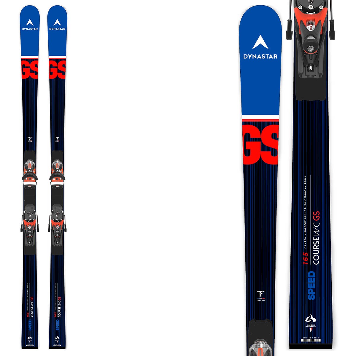 Sci Dynastar Speed Course WC GS R22 con attacchi spx 12 rockerace Hot Red (Colore: NERO BLU, Taglia: 182)