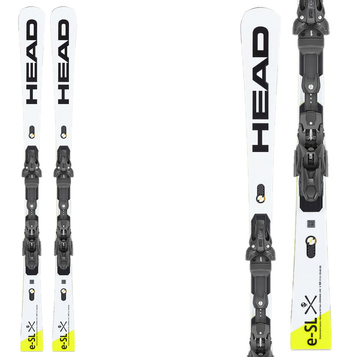 Sci Head WC Rebels E-Sl SW RP EVO 14 con attachi Freeflex ST 14 (Colore: bianco nero, Taglia: 170)