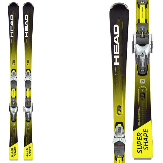 Tête de ski Supershape E-speed SW SF avec fixations Protector PR 13 HEAD All mountain