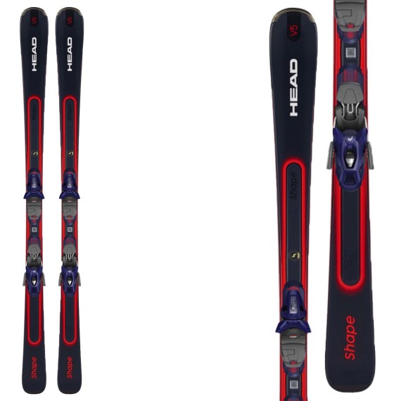 Cabeza de esquí Shape E-V5 AMT con fijaciones PR 11