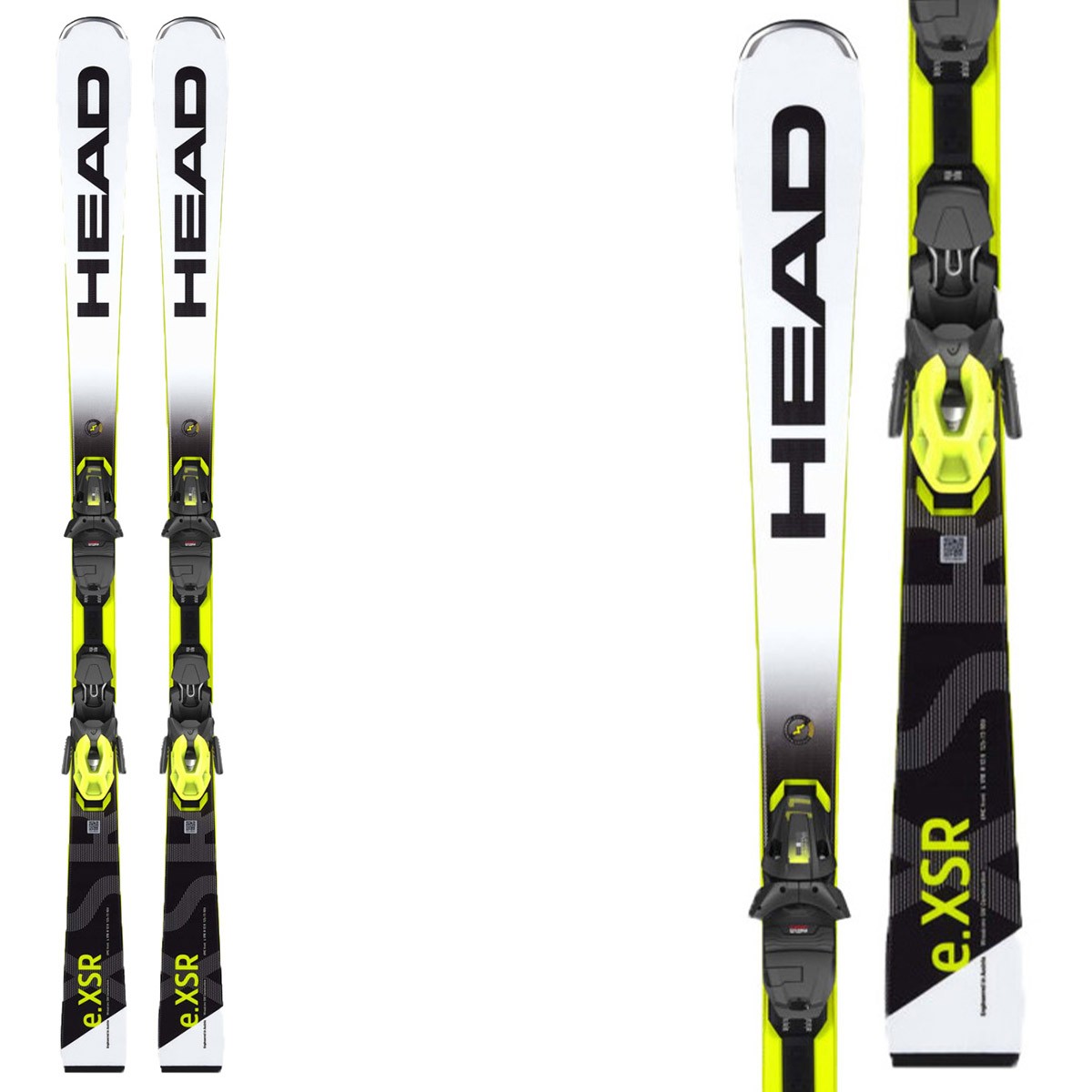 Sci Head WC Rebels e.XSR SW LYT con attacchi PR 11 (Colore: bianco nero giallo, Taglia: 156)