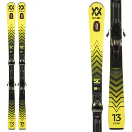 Ski Volkl Racetiger SC Yellow with bindings Vmotion3 12 GW