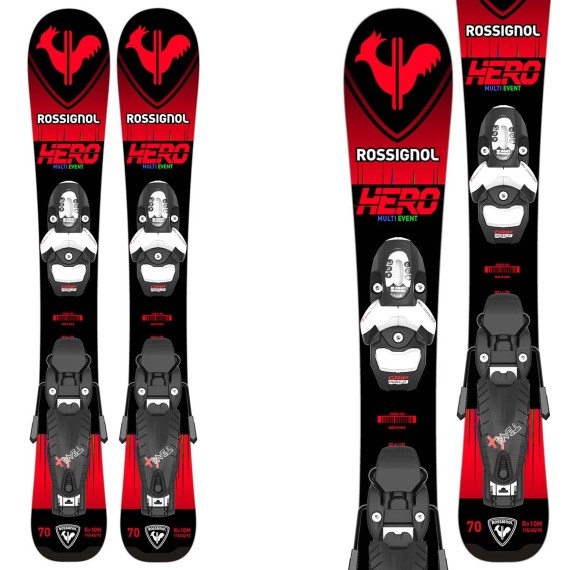 Ski Rossignol Hero Pro Jr avec fixations Team 4 ROSSIGNOL