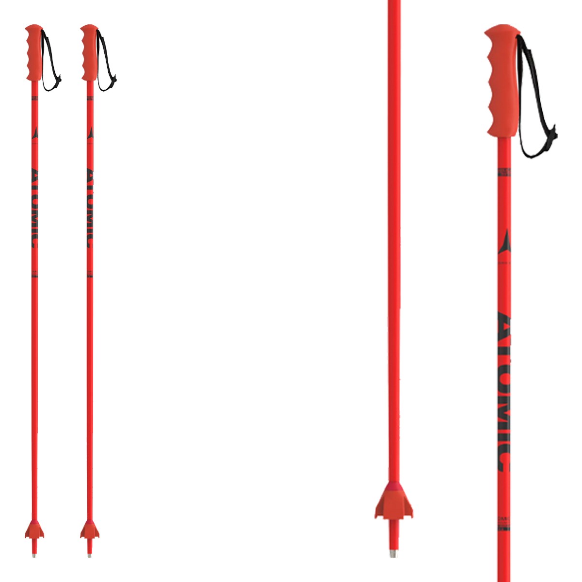 Bastoni sci Atomic Redster Jr (Colore: rosso nero, Taglia: 105)
