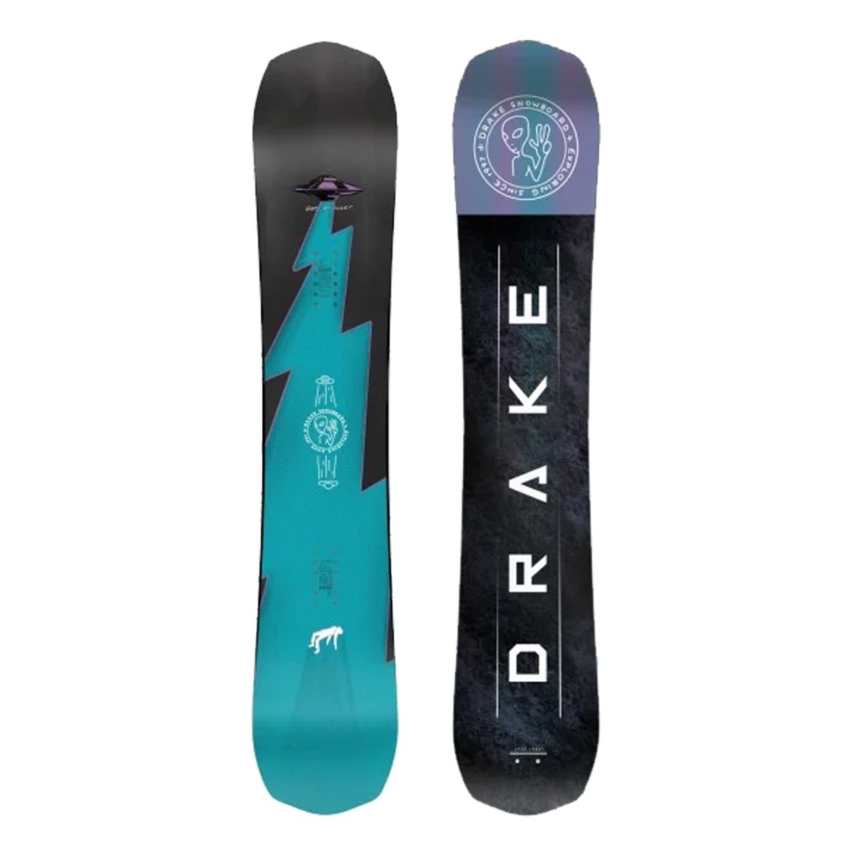  Snowboard Drake League (Colore: petrolio-antracite, Taglia: 156) 