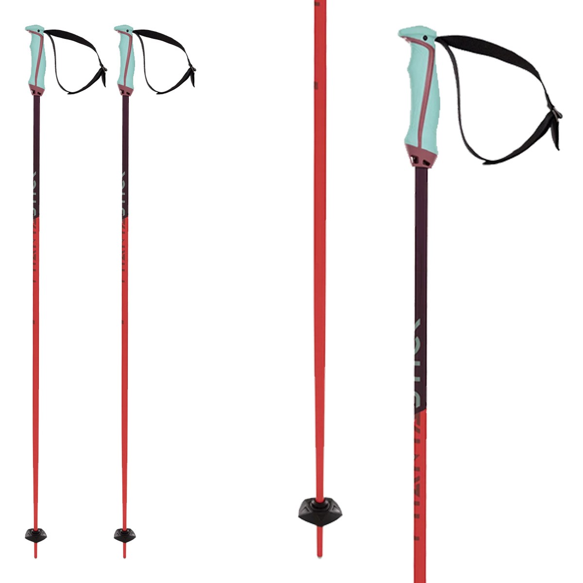 Bastoni sci Volkl Phantastick Red (Colore: red, Taglia: 120)
