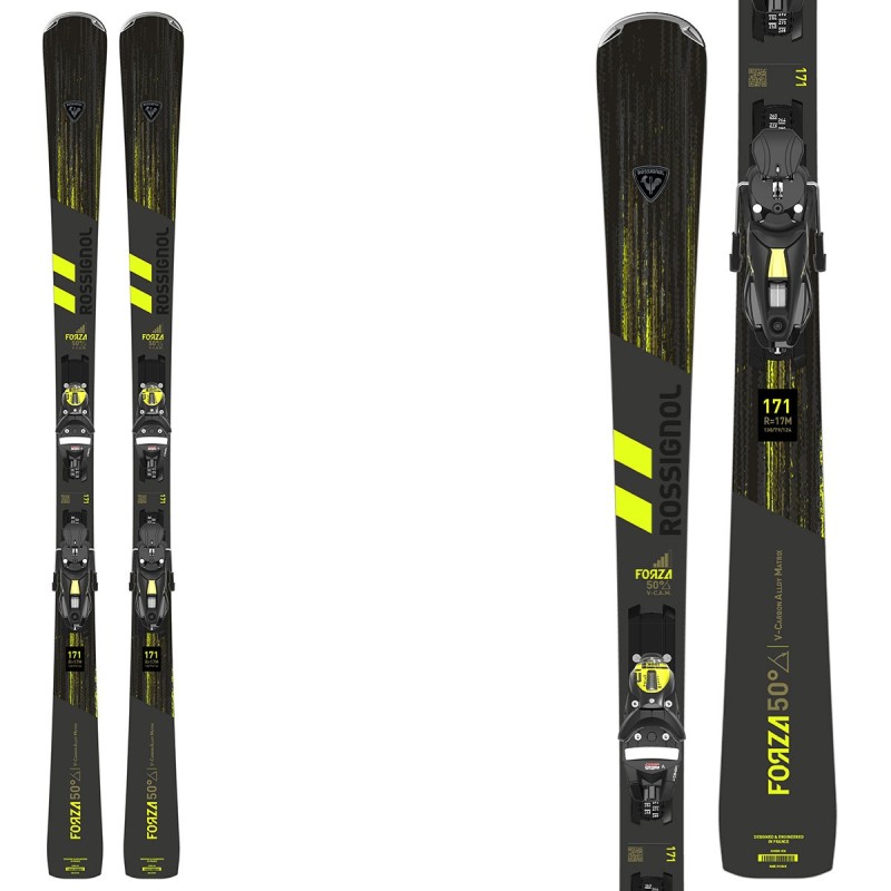 Sci Rossignol Forza 50 V-Cam con attacchi NX 12 Konect ROSSIGNOL Race carve - sl - gs