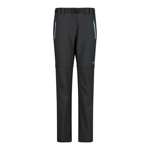 Pantalone trekking Cmp Zip Off Donna antracite